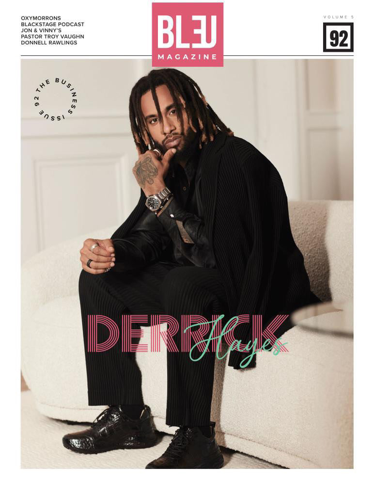 VHNY crocodile sneakers on BLEU Magazine cover star Dr. Hayes
