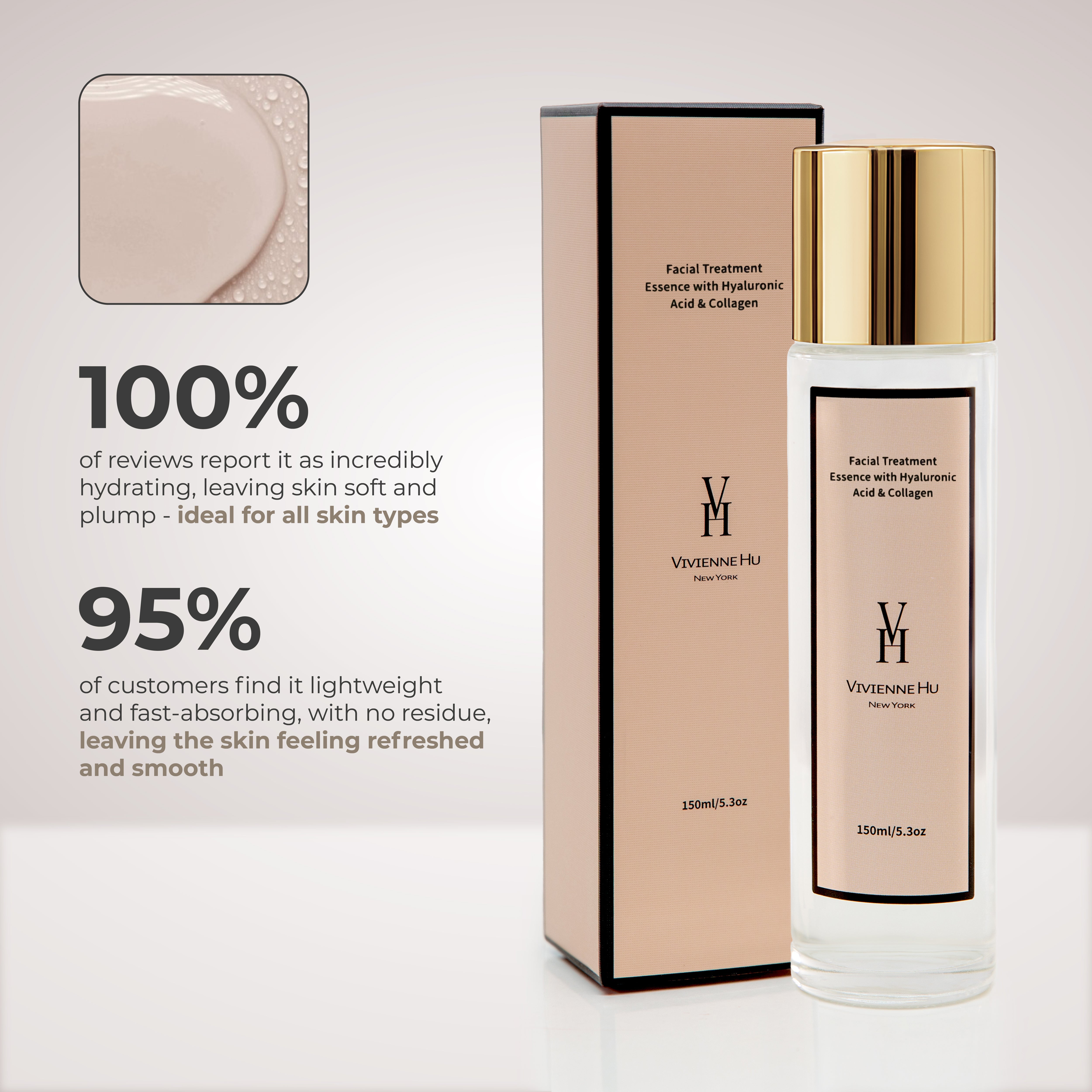 Facial Treatment Essence with Hyaluronic Acid & Collagen