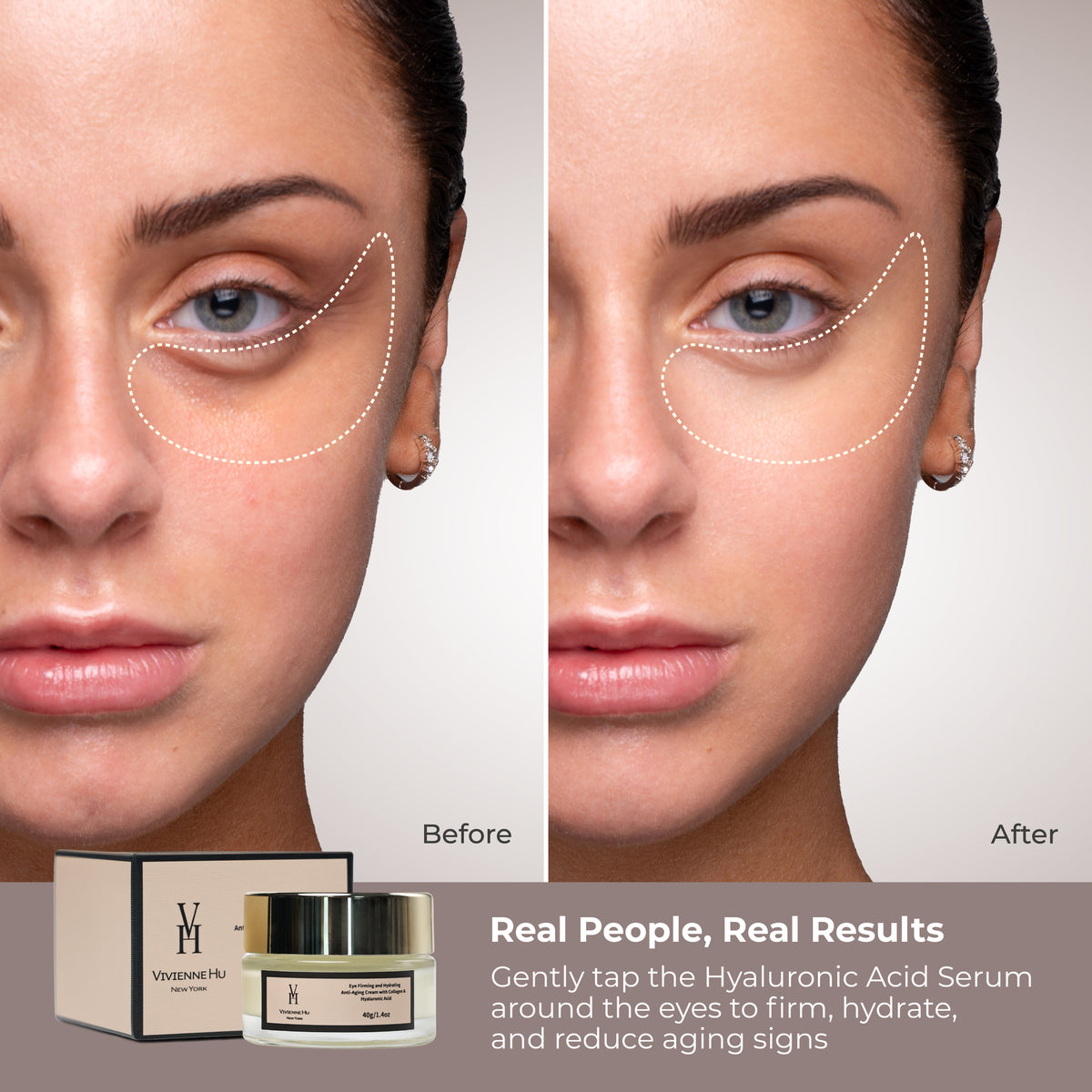 Eye Firming and Hydrating Anti-Aging Cream with Collagen & Hyaluronic Acid