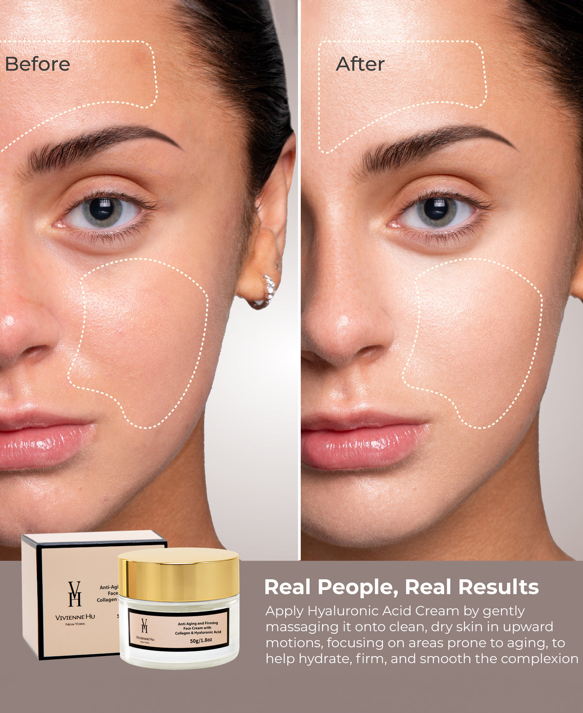 Anti-Aging and Firming Face Cream with Collagen & Hyaluronic Acid