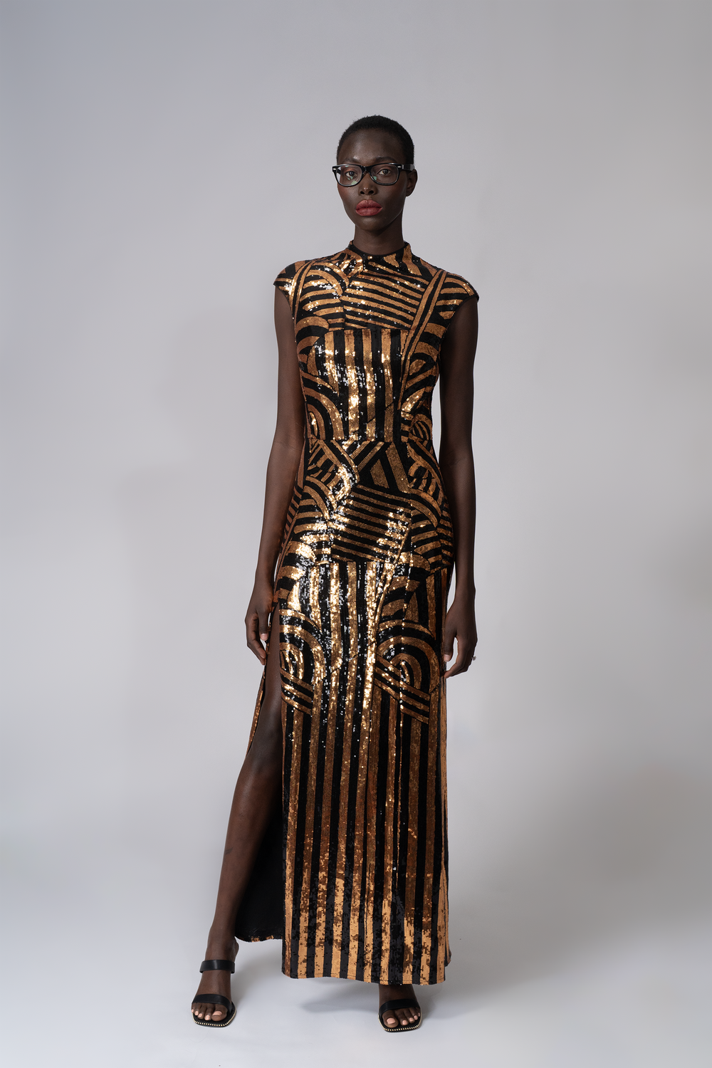 Bright gold dress hotsell